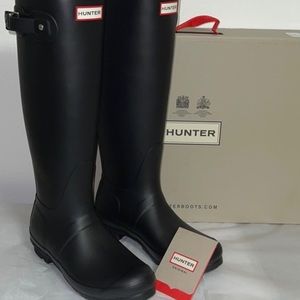 Hunter Black Original Tall Rainboots